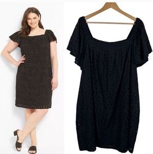 Black Eyelet Dress